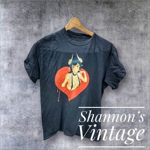 Lewd Complex Devil Girl Sz Medium  Burst Through Front And Back Graphic Tee A34